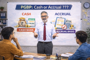 Accrual vs cash basis under PGBP