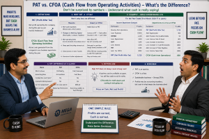 PAT vs cash flow from operating activities 2 PAT vs cash flow from operating activities